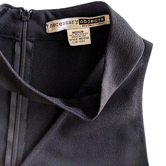 ASOS Sleeveless Choker Collar Little Black Dress LBD - Picture 5 of 8